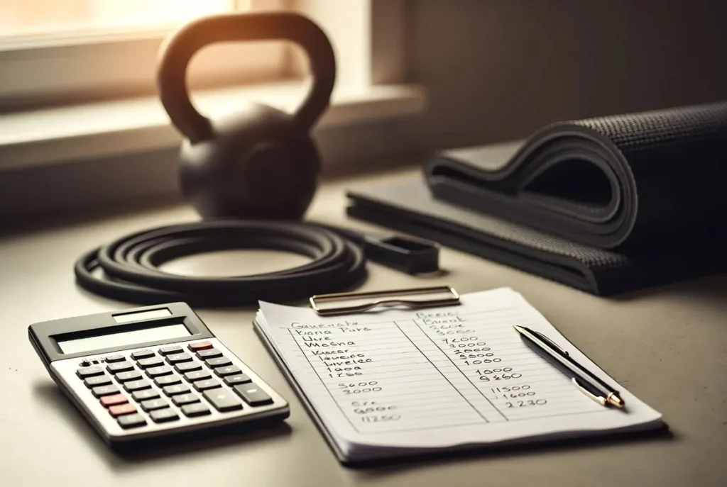 Budgeting and planning costs for personal training studio equipment