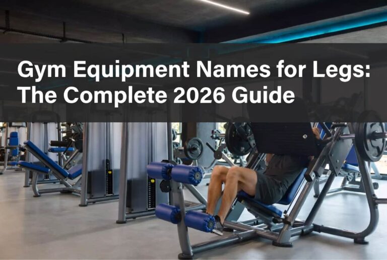Gym Equipment Names for Legs – Leg Machines Guide 2026