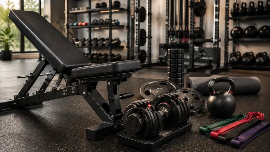 High-quality gym equipment with durable materials and sturdy construction