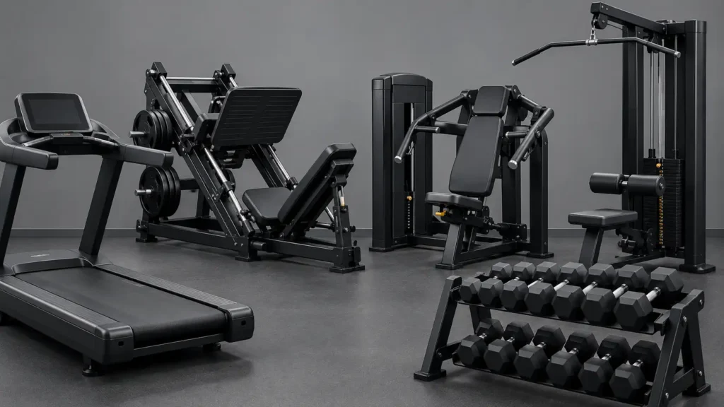Five beginner gym machines to learn first including treadmill and leg press